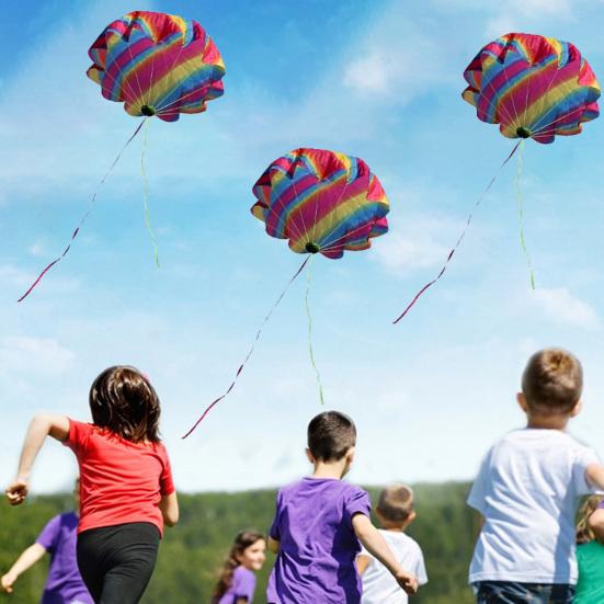 

Метание Парасейлинг Игрушка Ударопрочный Яркий Внешний Вид Пластиковые Прочные Игрушки с Цветными Огнями для Детей