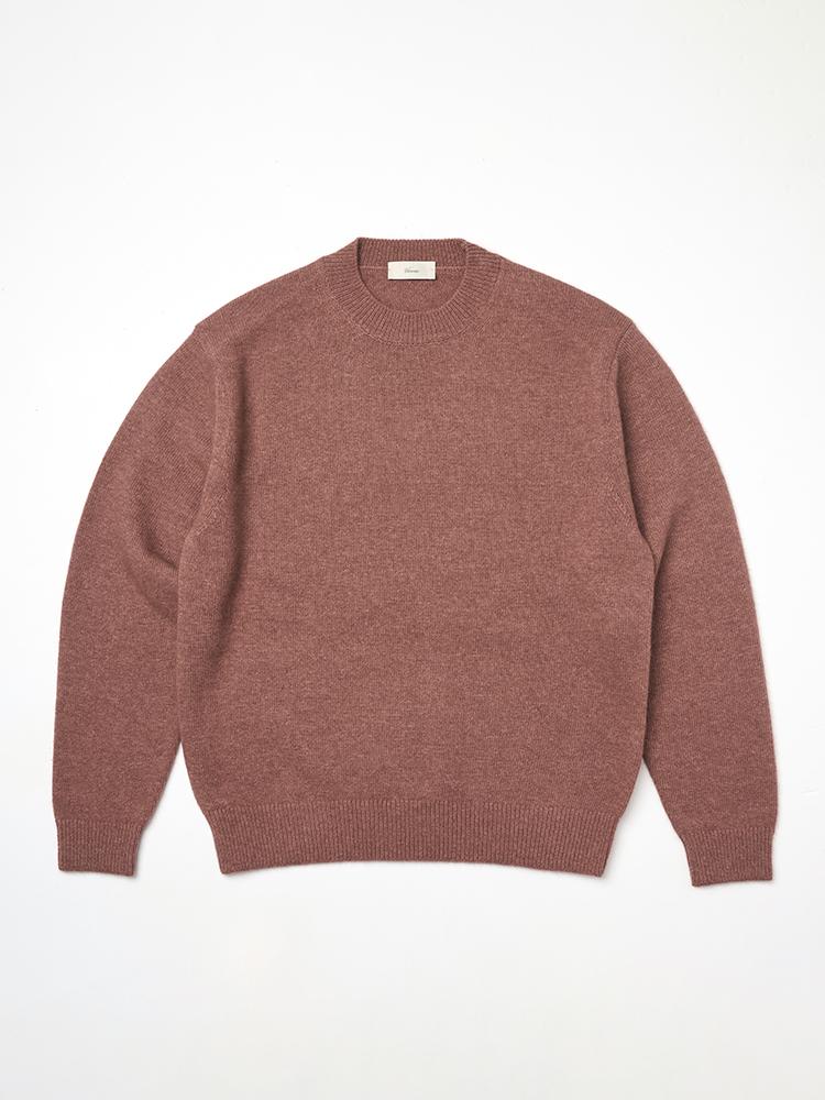 Berno 24Fw Fox Crew-Neck Knit Rose L