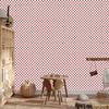 Red and Coral Checkerboard Wallpaper for Living Room and Bedroom 50x1000