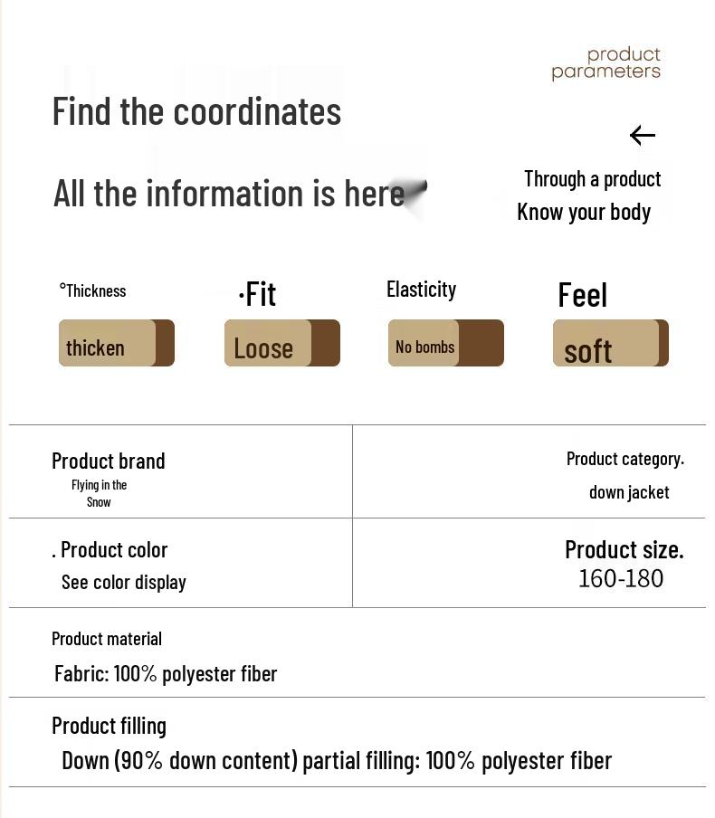 XueZhongFei Women's Hooded Winter Down Jacket