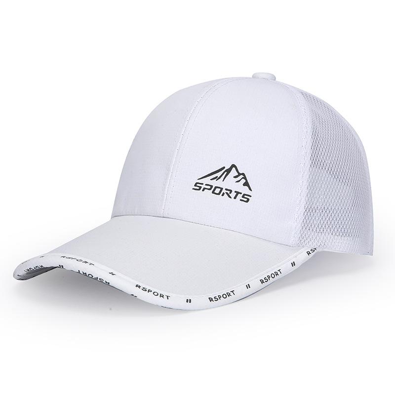Net Cap Men's Spring Summer Baseball Cap Outdoor Fishing Cap Long Brim Breathable Mesh Cap