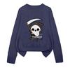 YZH-4 Halloween Printed Long Sleeve Autumn Pullover Sweater