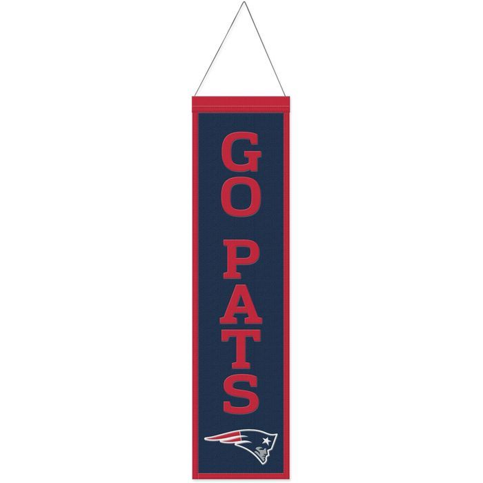 Bannière - WINCRAFT - NFL Teams SLOGAN - New England Patriots - 80x20cm - 70% Laine