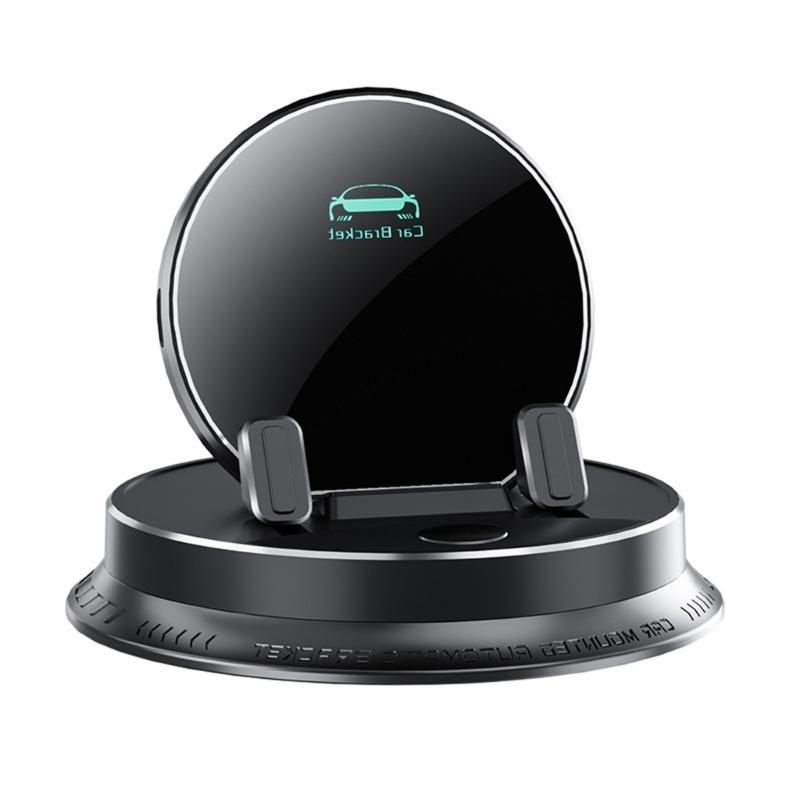 090E Car Dashboard Phone Mount Auto Locking Pad No Residues Rotating Stable Phone Stand