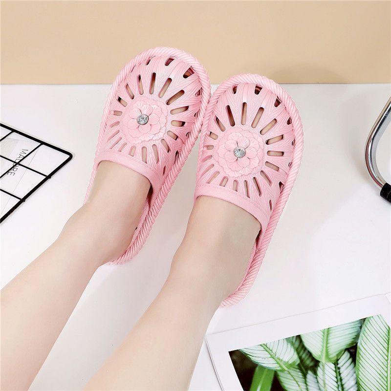 

Жіночі тапочки напівбаотоу Жіночі літні тапочки Домашній душ Дихаючі шльопанці Відпочинкові гірки 40-41