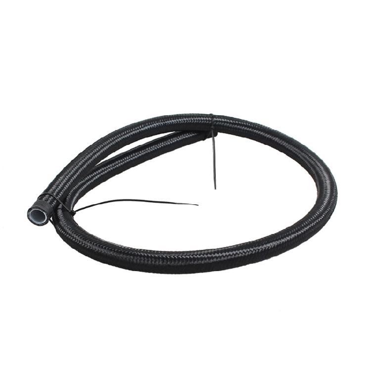 Black Braided Oil Fuel Fitting Hose AN4 AN6 AN8 AN10 AN12 Auto Fuel Hose Pipe