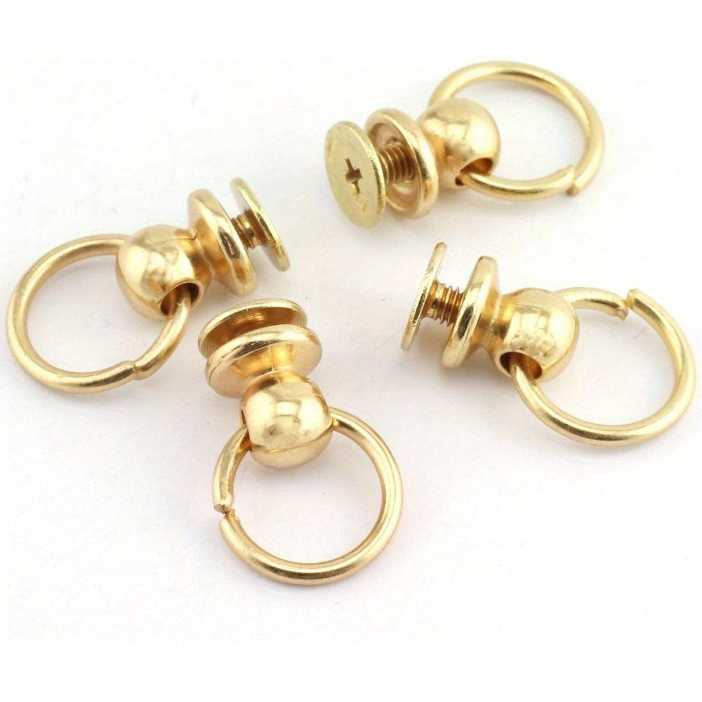 

10 шт. 8x6 мм Винтовые заклепки с круглой головкой и кольцом для вытягивания, металлические, ручной работы, DIY аксессуары, гвоздики, шипы, кожаное ремесло, винтовые заклепки