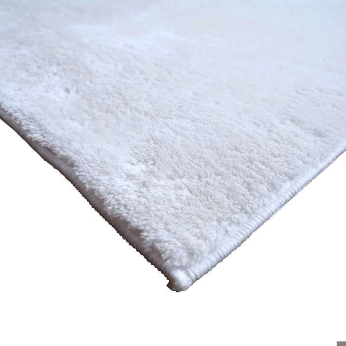 Plain White Soft Rug 160x220