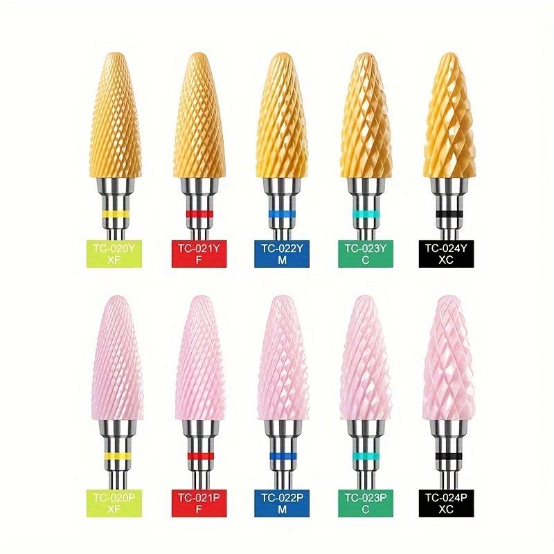 1 Stück Keramik Fräser Flamme Hartmetall Nagelbohrer Rosa Gel Entferner Elektrische Maschine Bohrer Polieren Peelen Nägel Kunstwerkzeuge