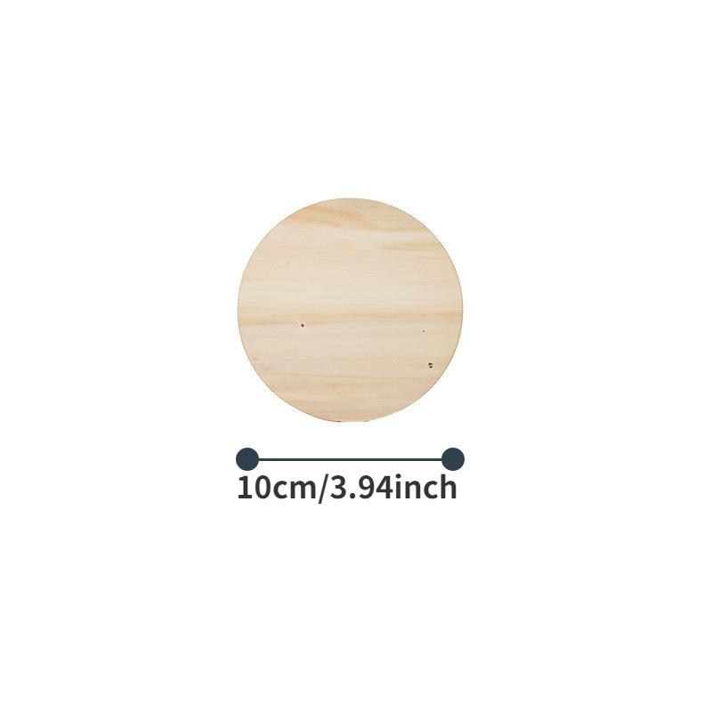 

10Pcs Natural Unfinished Round Wood Slices Circles Discs for DIY Craft Kids Christmas Painting Toys Ornament Decor