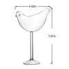 4Pcs Bird Shaped Wine Glass Multi-Purpose Unique Clear Crystal Glasses Lovely Birds Drinking Bottle for Party Wedding Home Decor