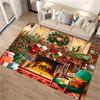 Warmful Christmas Dog Area Carpet, Rug for Living Room Bedroom Sofa Kitchen Doormat Decor,Kid's Non-slip Floor Mat New Year Gift