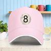 8 Ball Billiards Pool Retro Vintage Baseball Cap Unisex Polyester Casual Adjustable Headwear
