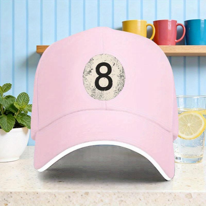 8 Ball Billiards Pool Retro Vintage Baseball Cap Unisex Polyester Casual Adjustable Headwear
