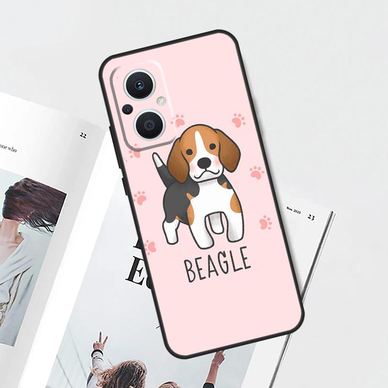 Beagle Dog Cute Cartoon Case For OPPO Find X9 X8 X6 Pro OPPO Reno 7 8 Lite 10 11 12 13 14 Pro 11F 12F 13F 14F Cover