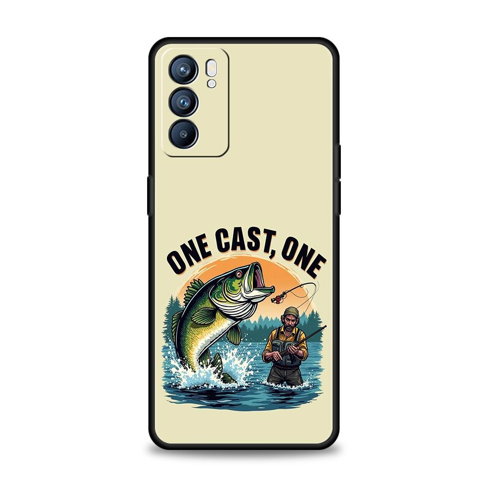 Hunting Fishing Man Phone Case For Oppo Reno 13 12 11 10 7 F Find X5 X6 A98 A80 A79 A78 A57 A54 A31 A17 Pro 5G Soft TPU Cover
