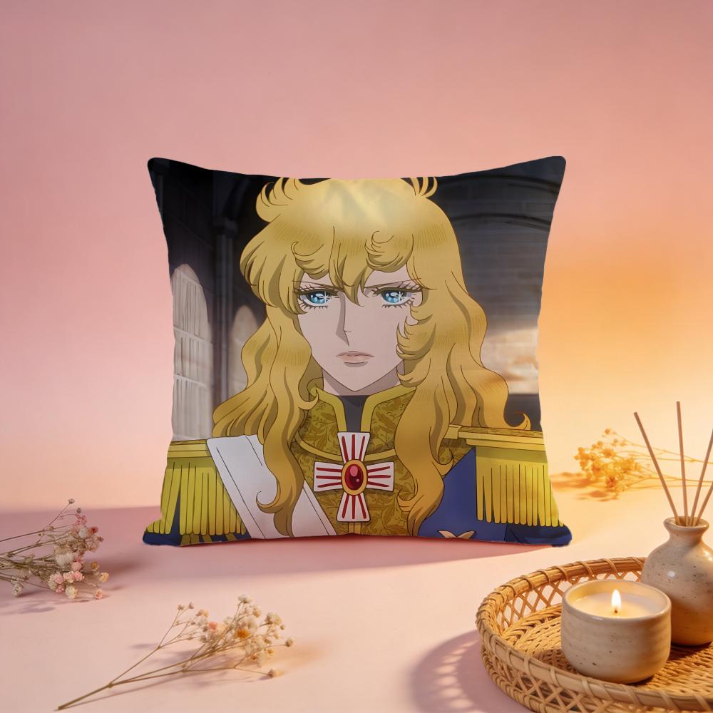Popular TThe Rose of Versaillesed Cushion Cover Comfortable Durable Pillow Cover MultiScene for Home Office Car Sofa