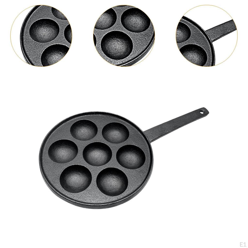 Takoyaki Maker Ball 7 Holes Multipurpose Practical Cooking Tools Baking Pan for