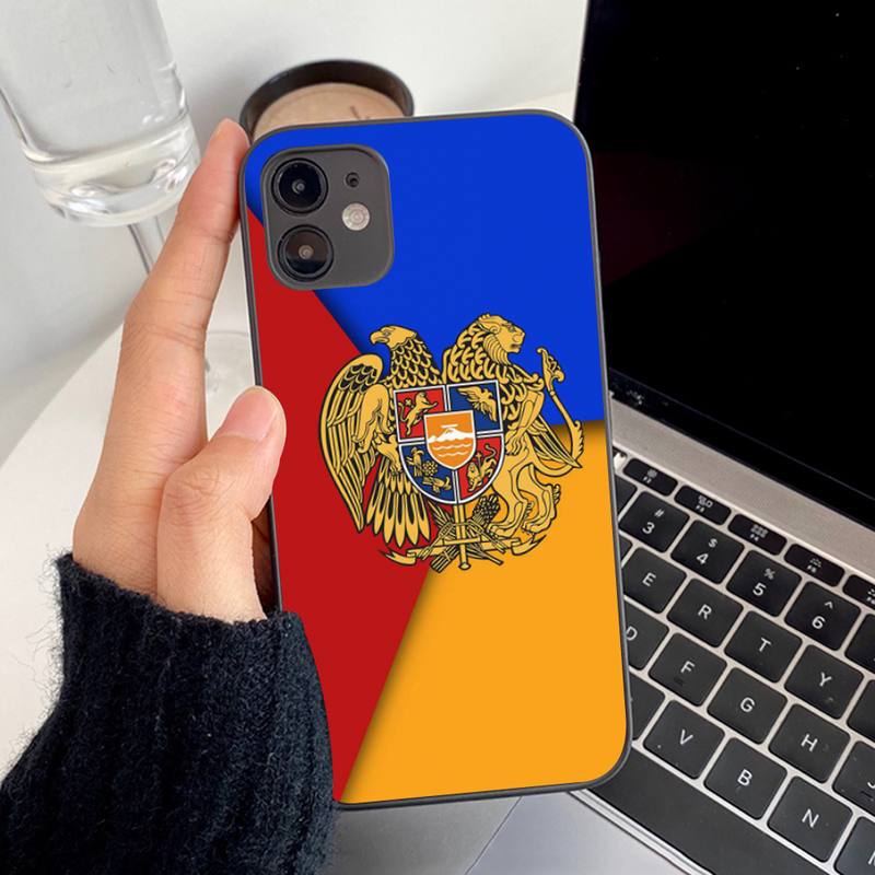 Armenia Armenians Flag Phone Case for Iphone 13 8 7 6S Plus X 5S SE 2020 XR 11 12 Mini Pro XS MAX