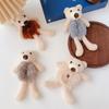 1/2pcs Girls Lovely Scrunchies Cute Bear Hair Band Imitation Rabbit Fur Hair Rope Soft Warm Rubber Band Pretty Hair Accessories