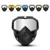 Okulary Rowerowe Zewnętrzne z Odpinaną Osłoną Twarzy Ochrona UV Wiatroszczelne Lekkie Męskie Damskie Okulary Sportowe do Narciarstwa Snowboardu Motocykla Roweru
