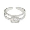 Day Cold Wind Zircon Light Luxury High Sense Open Ring Exquisite Geometric Personality Niche Ring Woman