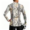 Herren Rundhals Langarm Radtrikot Atmungsaktiv Schnelltrocknend Reißverschluss Vorne Sportliches Shirt für Outdoor-Sportarten und Training