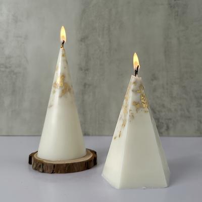 Kegelkerze Silikonform Pyramide Ringhalter Schmuckständer Gips Harz Herstellungswerkzeuge Form Abendessen Ornament Heimdeko
