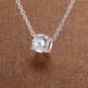 Original 925 Sterling Silver Set High Quality Necklace Earring Chain Fashion Jewelry For Women Wedding Birthday Gift