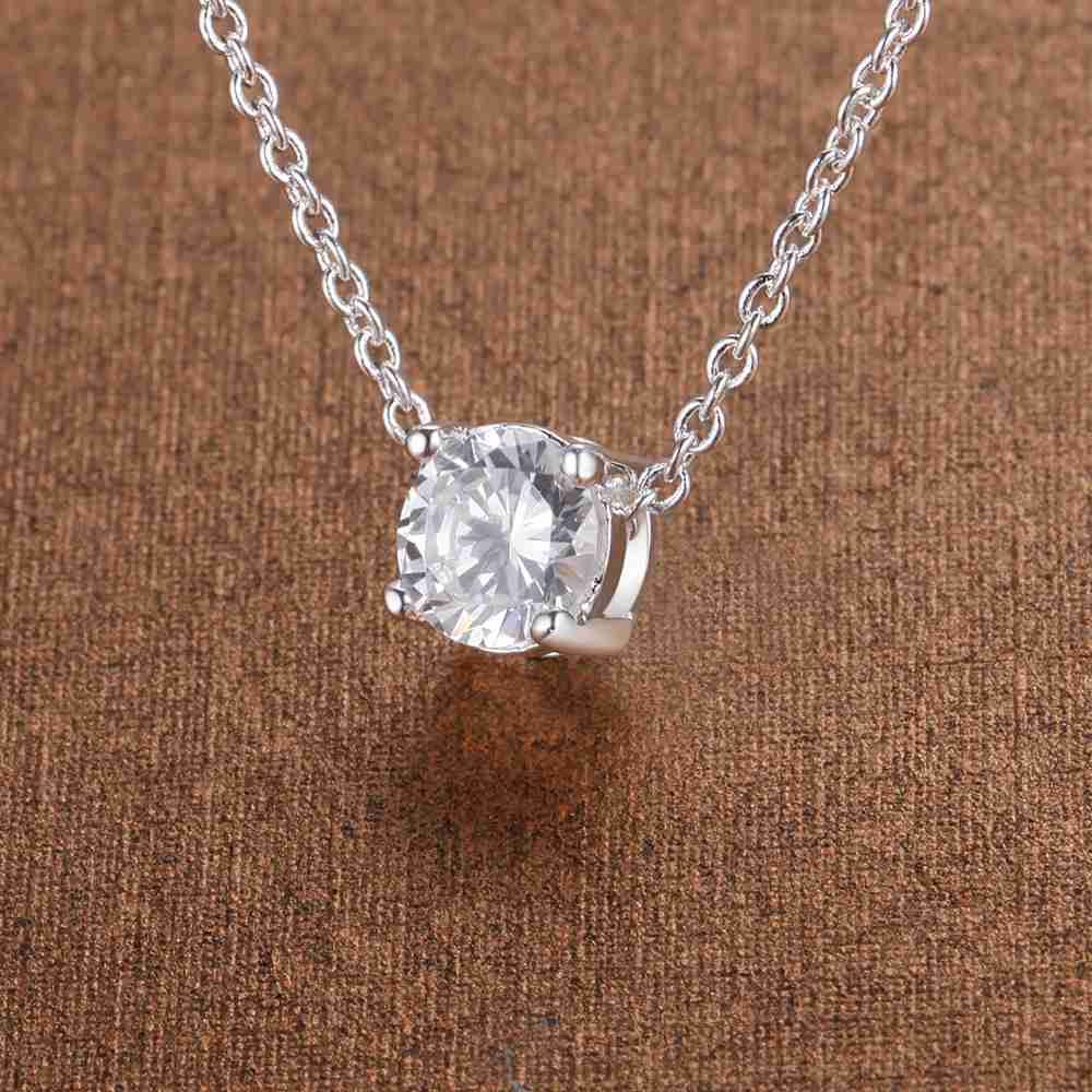 Original 925 Sterling Silver Set High Quality Necklace Earring Chain Fashion Jewelry For Women Wedding Birthday Gift