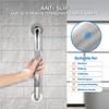Barre d'appui main courante Acier inoxydable 300/400/500 mm Antidérapant Douche Sécurité Support Poignée Porte-serviettes Bain Baignoire Toilettes