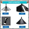 WON 2Pack 18Inch Large Wrap Around Squirrel Baffle For Outdoor Bird Feeder Accessories Bird Feeder Accessories