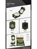 American Military Green Multifunctional Metal Compass K4580 - High Precision, Luminous, Outdoor Use