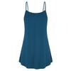 Elegant Women's Fashion Summer Plus V-neck Sleeveless Button Loose Hem T Shirt