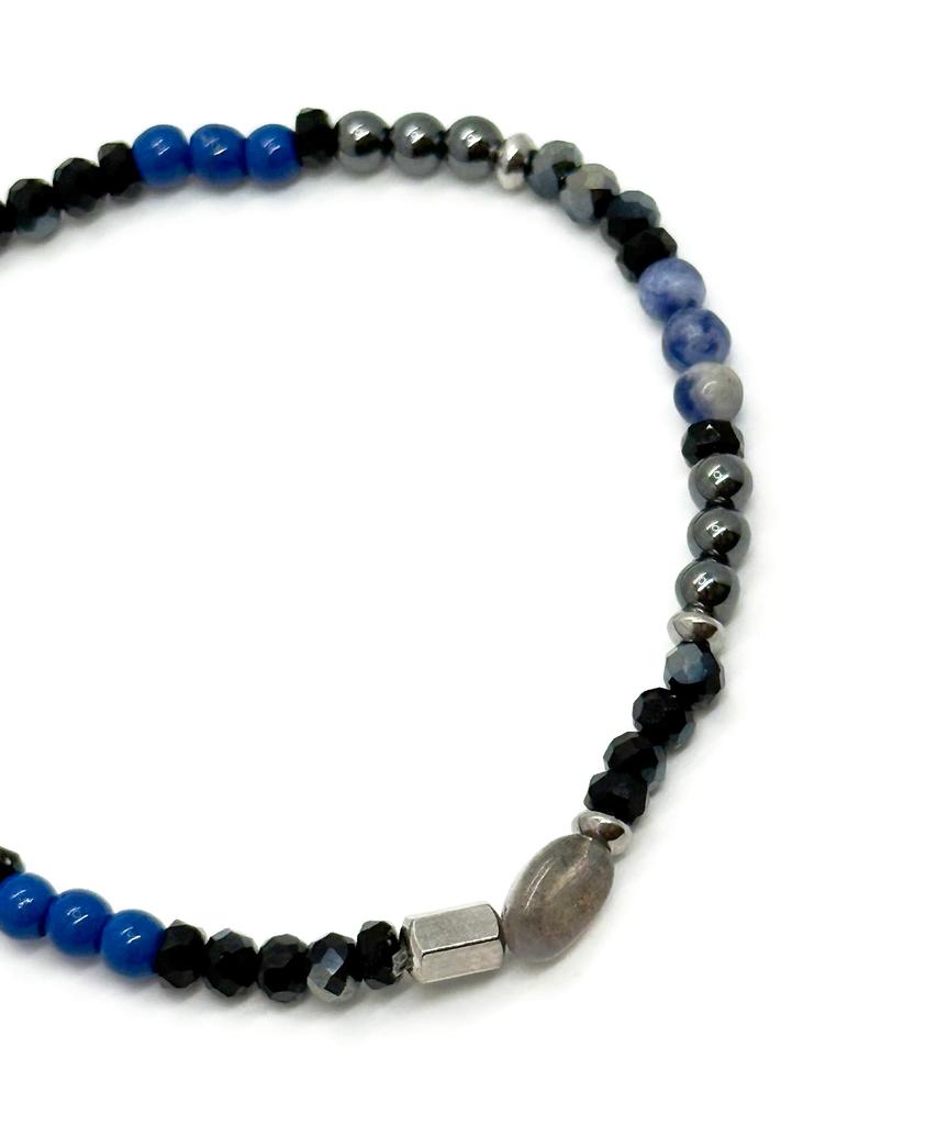 Monoflux Core Tone Gemstone Bracelet _ Blue Core