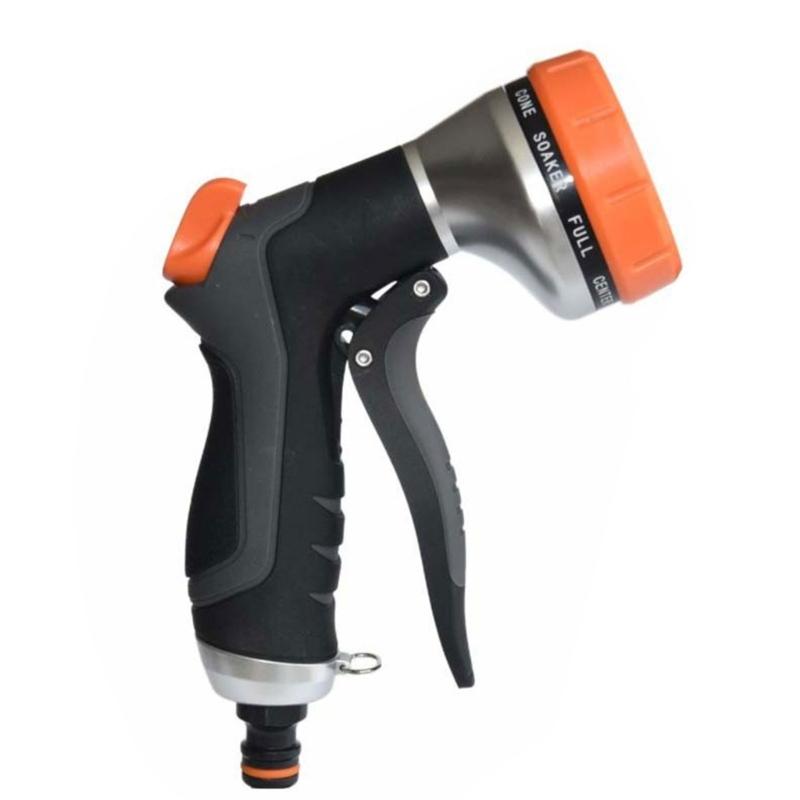 Multipurpose High Pressure Garden Hose Nozzle Ergonomic TPR Handle Durable ABS Body For Effective Landscape Irrigation