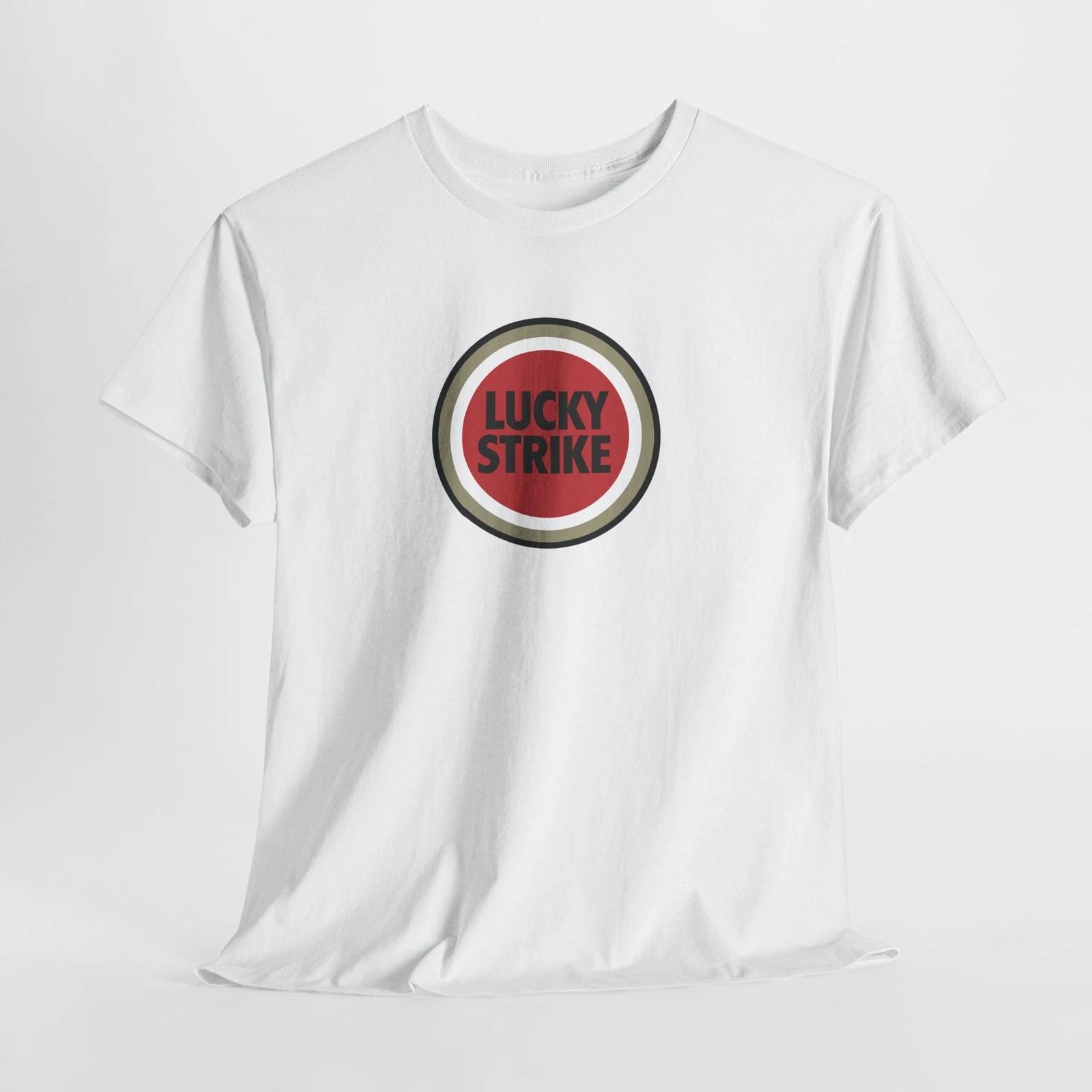 Men s and Women s T-shirts Lucky Strike T-Shirt – Unisex Vintage Retro Cotton Tee for Men Women XXL