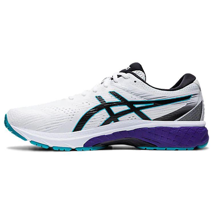 Asics GT 2000 8 White Turquoise Purple Men Sneakers Black 1011A690-102 43.5