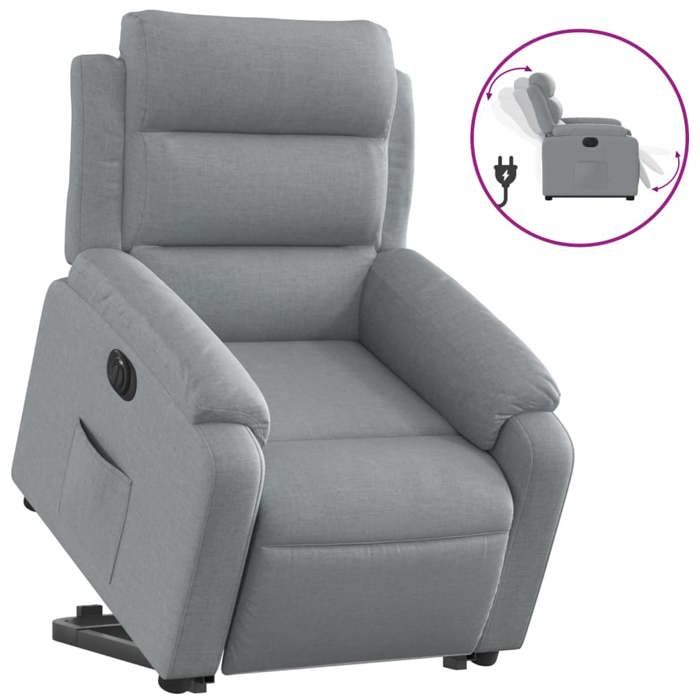 VidaXL Electric Recliner, Relaxation Chair with Backrest, Seat with Armrests, TV Armchair for Living Room 3205004