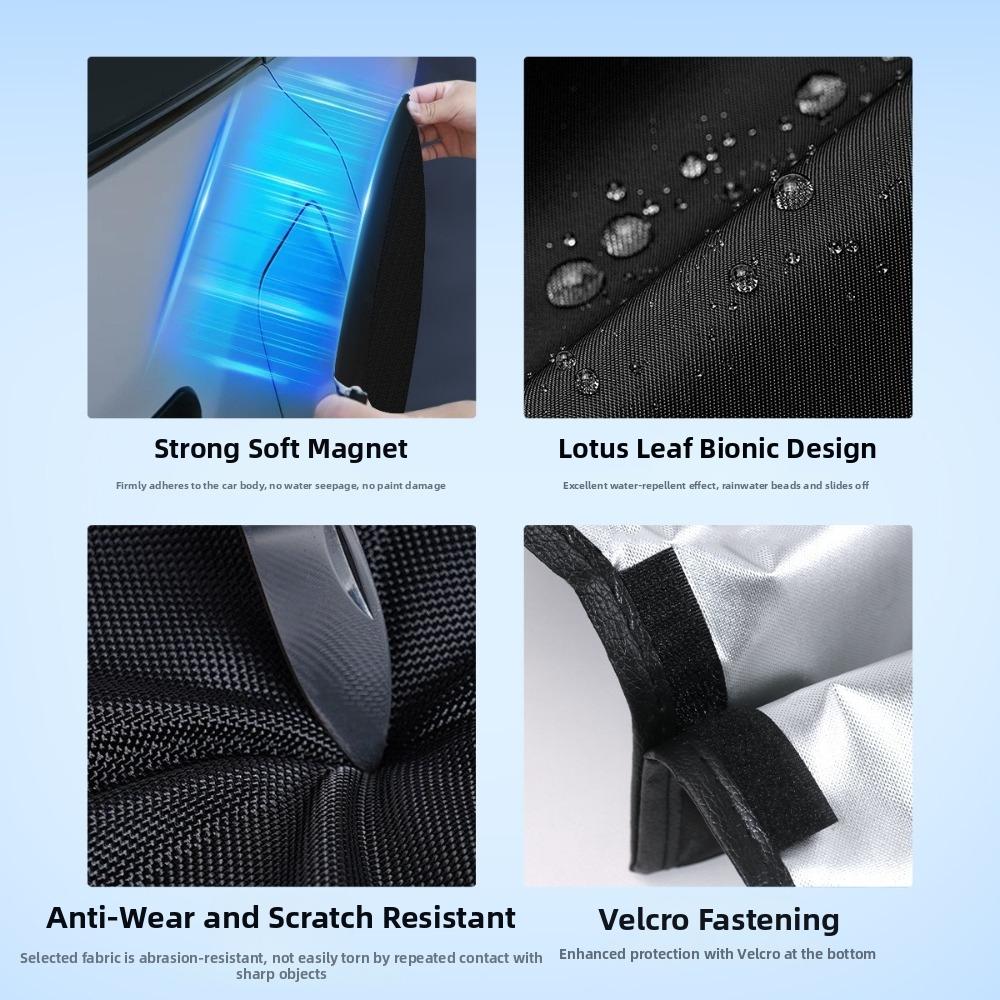 Strong Magnetic Adsorption Charging Port Cover Waterproof Rainproof Cover  For Electric Cars