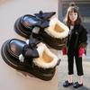 Girls' Shoes, Cotton Shoes, 2025 Autumn/winter New Children's Shoes, Fleece Thickened Snow Boots, Baby Winter Leather Shoes