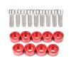 Universal 8mm 9pcs JDM Aluminum Fender Washers and Bolt for Honda Air Inlet Manifold Engine
