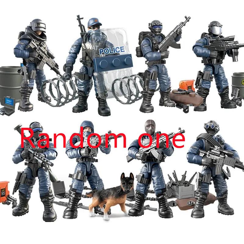 

Сборка небольших моделей людей с подвижными суставами Моделирование человеческих фигур Строительные блоки Солдаты Военное оружие Игрушки with box