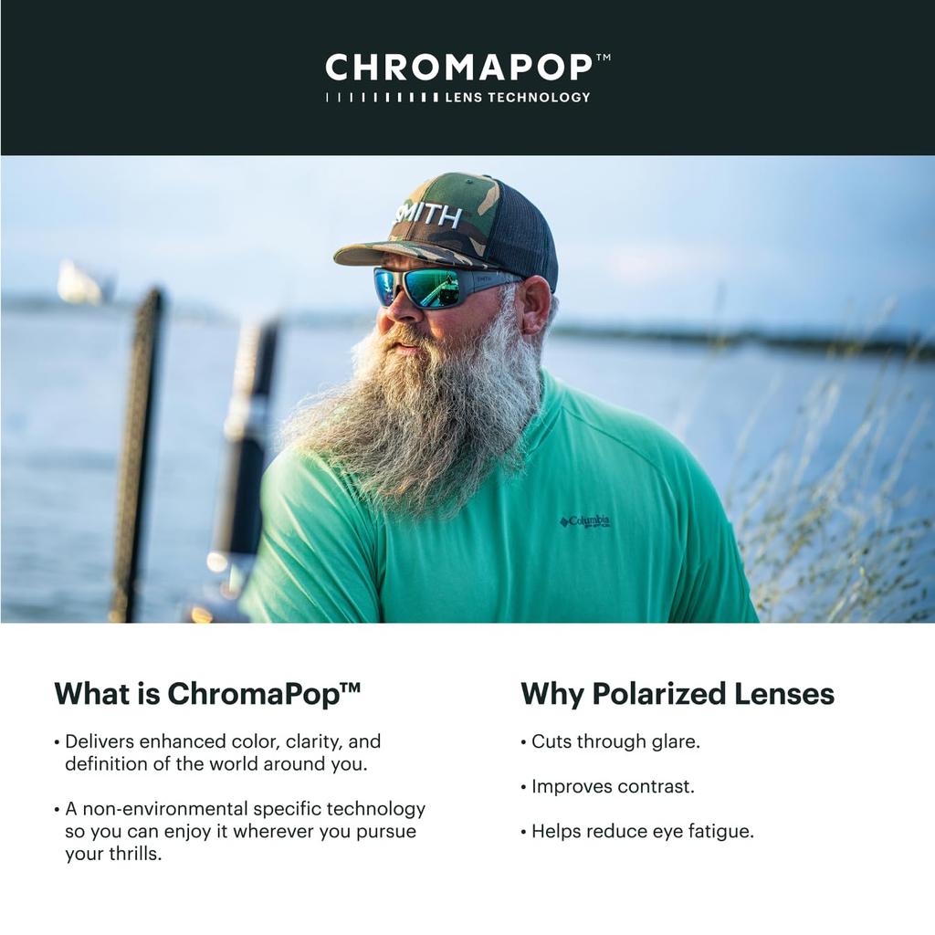 SMITH Lowdown 2 Solbriller med Karbonlinser Ytelse Sport Aktive Solbriller for Løping og Hverdag Unisex Skilpadde og Brune Linser