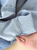 Unisex Washed Denim Long-Sleeve Loose Shirt, Casual Spring/Autumn Outerwear