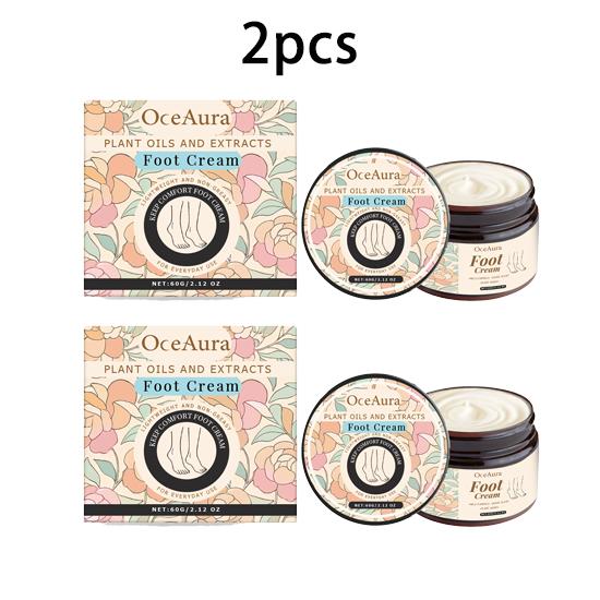 OceAura Foot Care Cream Nourishes, Moisturizes, Is Light and Easy To Absorb, Cares for Foot Skin, Daily Moisturizing Multi-piece Pack 60g