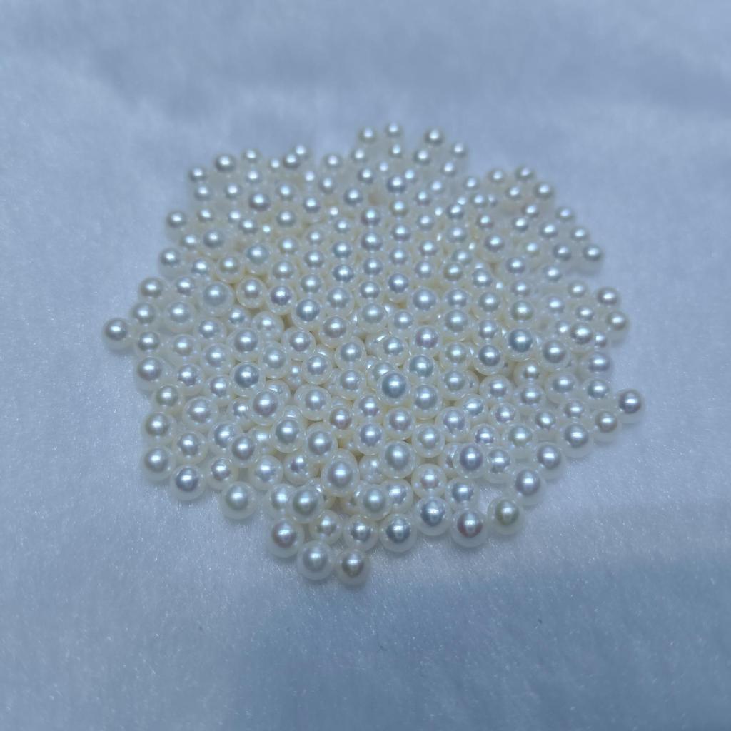 Akoya Süßwasserperlen 2-4mm: Hoher Glanz, Nahezu Fehlerfrei für DIY-Ohrringe, Ringe, Halsketten