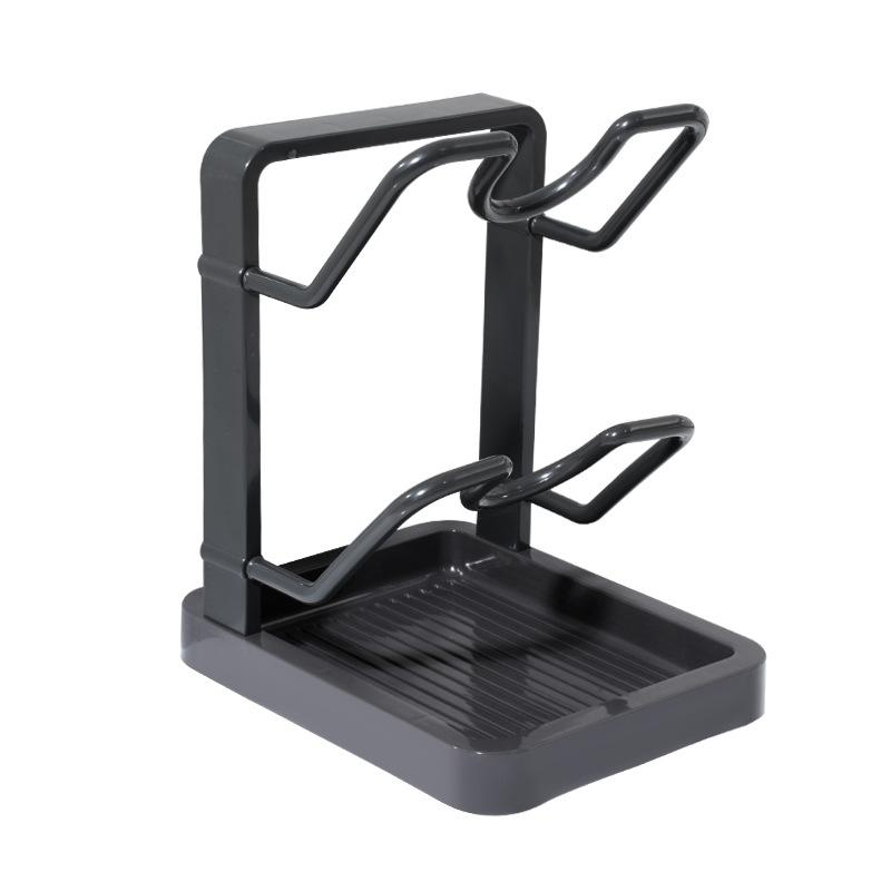 Kitchen Pot Cover Spatula Holder Storage Rack Cutting Board Drain Multi-functional Household Countertop Chopping Board Shelf