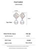 925 Sterling Silver Lucky Clover Pearl Stud Earrings - Autumn/Winter Collection