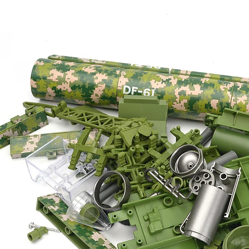 1:72 Modello di Veicolo Lanciamissili Intercontinentale Terrestre DF-61 Camuffato Cinese Blocchi da Costruzione Giocattoli Per Ragazzi Regali di Natale